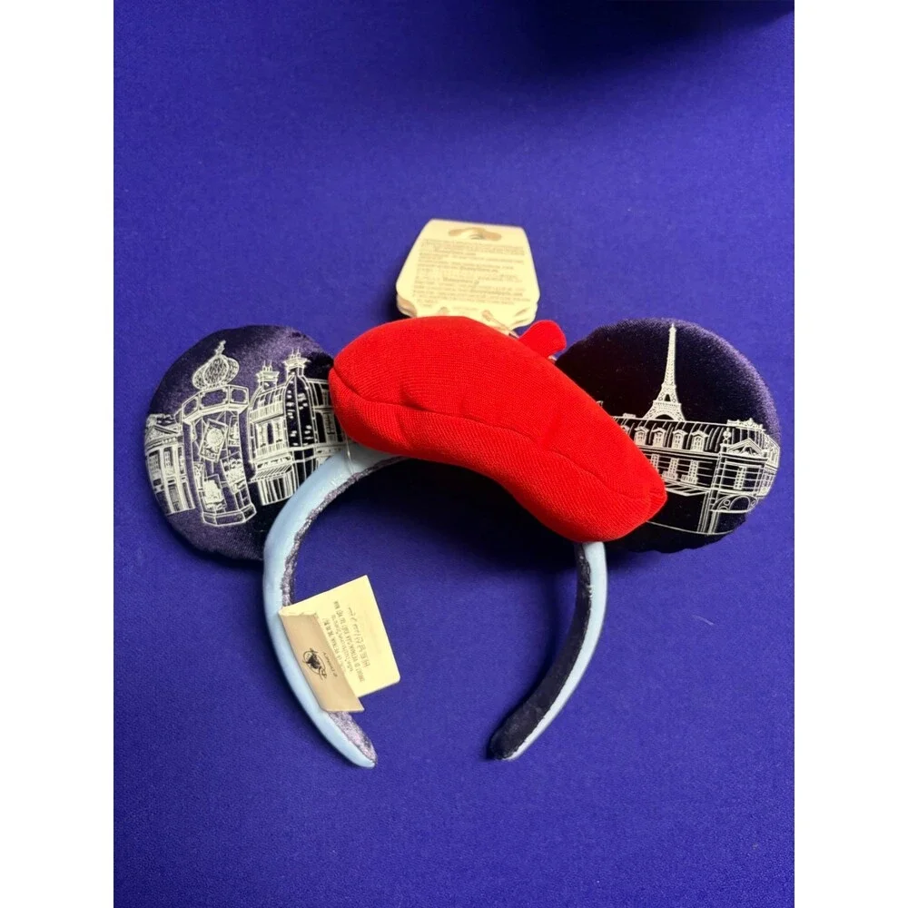 2026 Disney EPCOT World Showcase France Beret Minnie Ears Headband NEW
